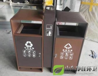鋼制分類垃圾桶，鋼制分類果皮箱如期完工